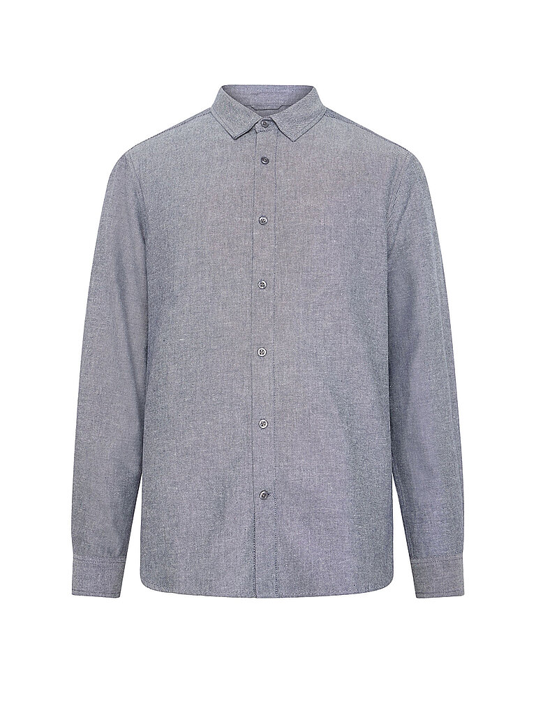 KNOWLEDGE COTTON APPAREL Flanellehemd Regular Fit  blau | M