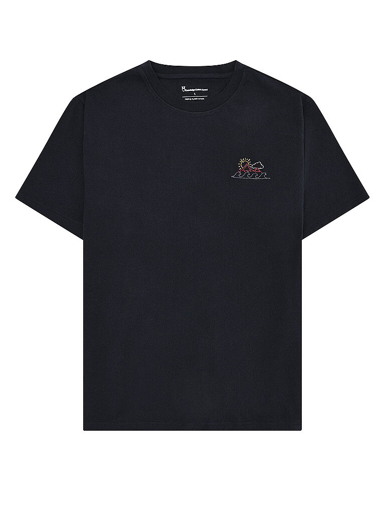 KNOWLEDGE COTTON APPAREL T-Shirt  dunkelblau | M