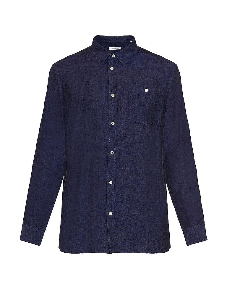 Leinenhemd dunkelblau XL herren
