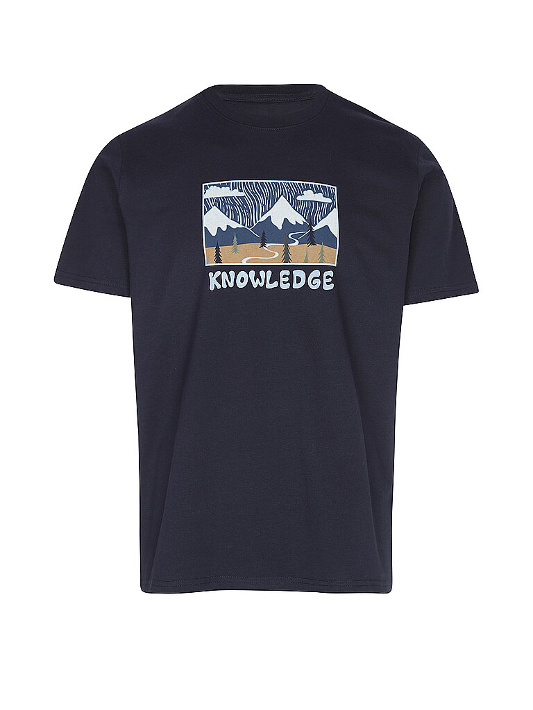 KNOWLEDGE COTTON APPAREL T-Shirt  blau | S