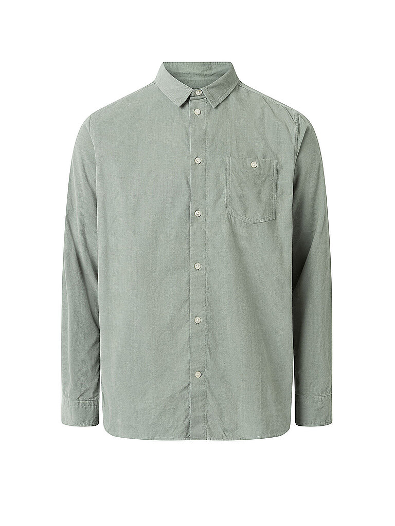 KNOWLEDGE COTTON APPAREL Cordhemd Regular Fit mint | S