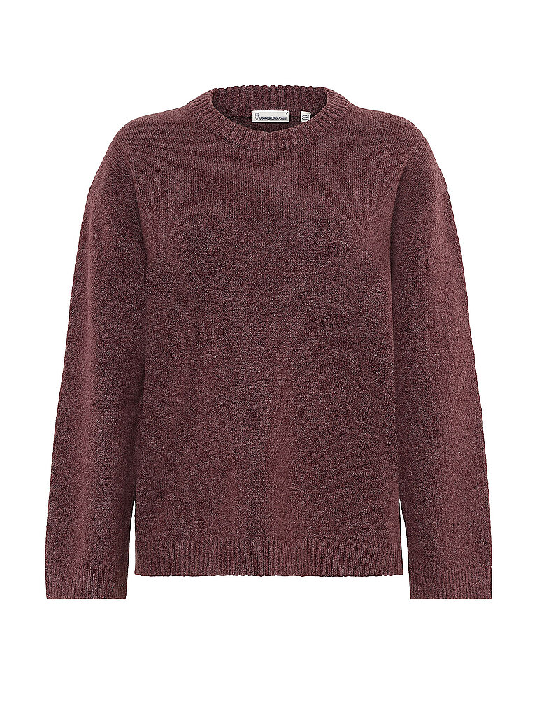 KNOWLEDGE COTTON APPAREL Pullover  dunkelrot | XL