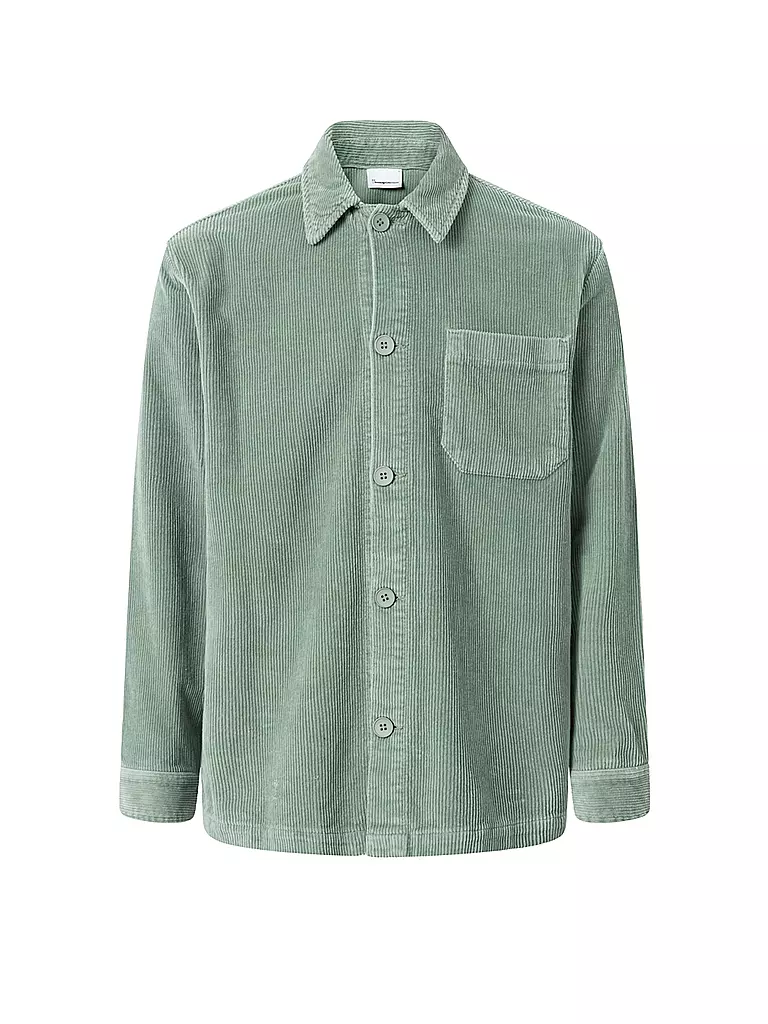KNOWLEDGE COTTON APPAREL | Cord Overshirt | grün