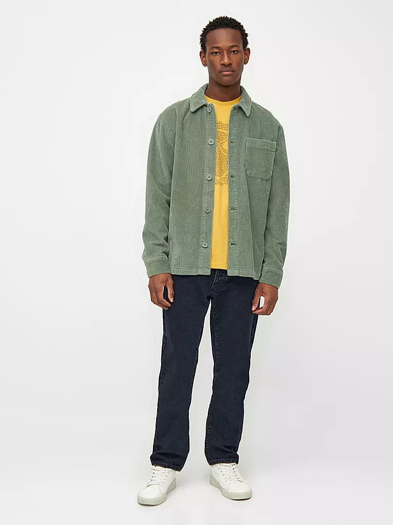 KNOWLEDGE COTTON APPAREL | Cord Overshirt | grün