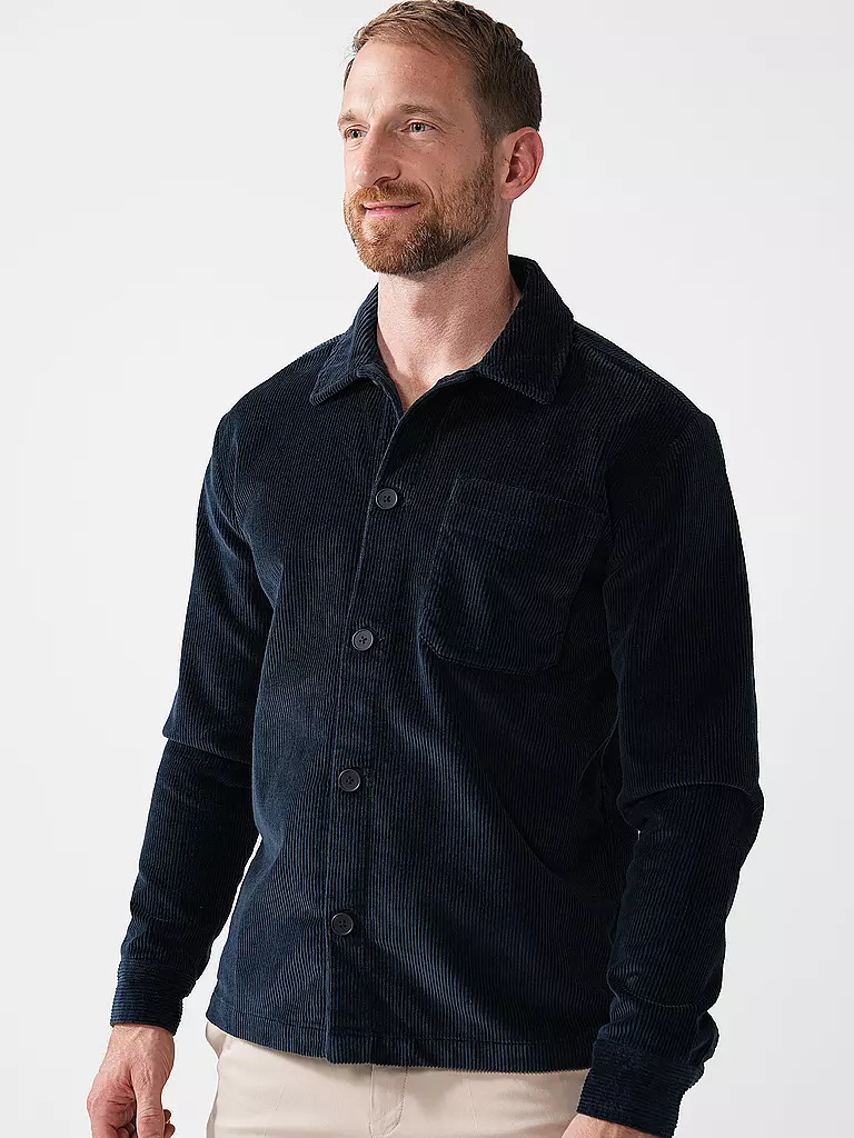 KNOWLEDGE COTTON APPAREL | Cord Overshirt | blau