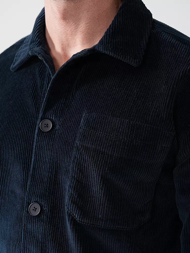 KNOWLEDGE COTTON APPAREL | Cord Overshirt | blau