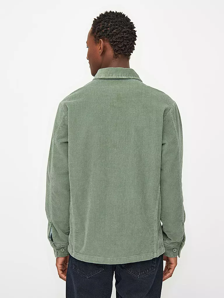 KNOWLEDGE COTTON APPAREL | Cord Overshirt | grün
