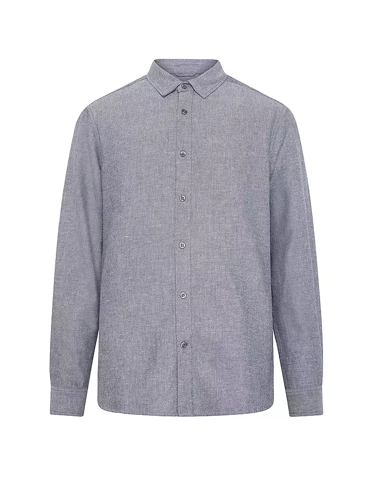 KNOWLEDGE COTTON APPAREL | Flanellehemd Regular Fit  | blau