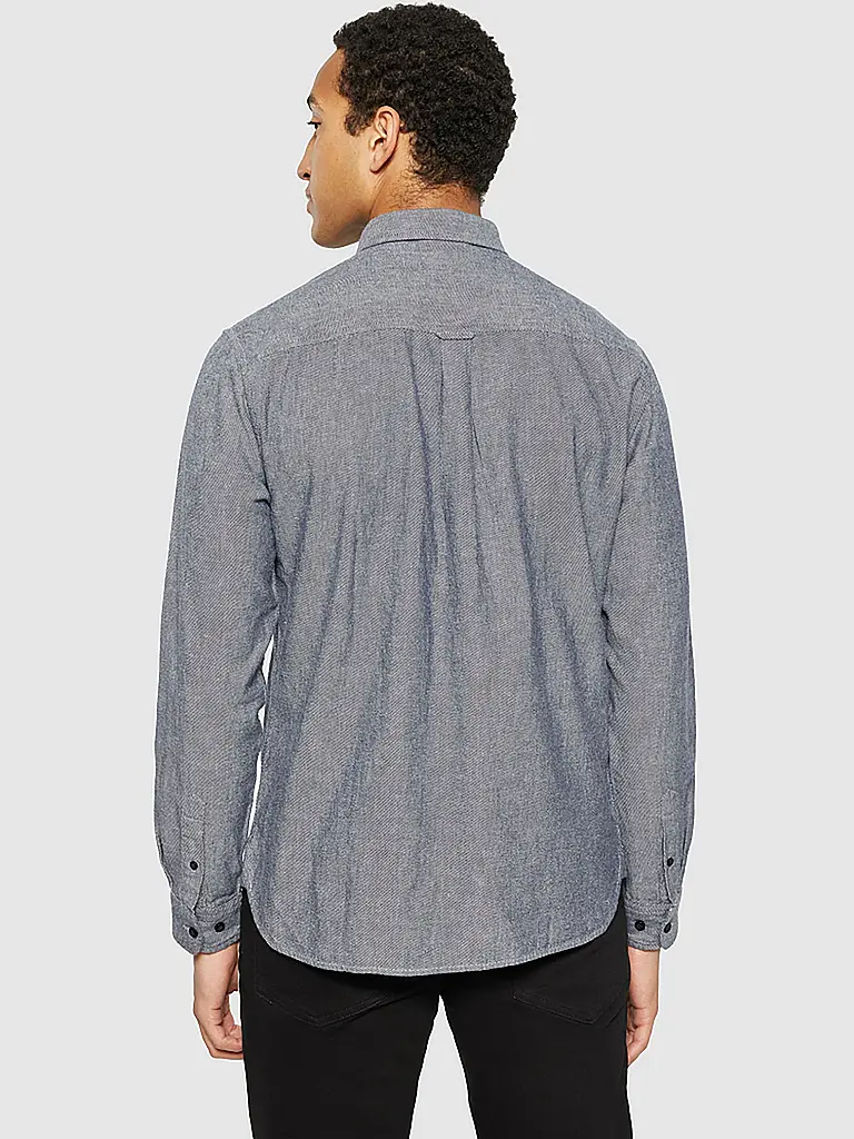 KNOWLEDGE COTTON APPAREL | Flanellehemd Regular Fit  | blau