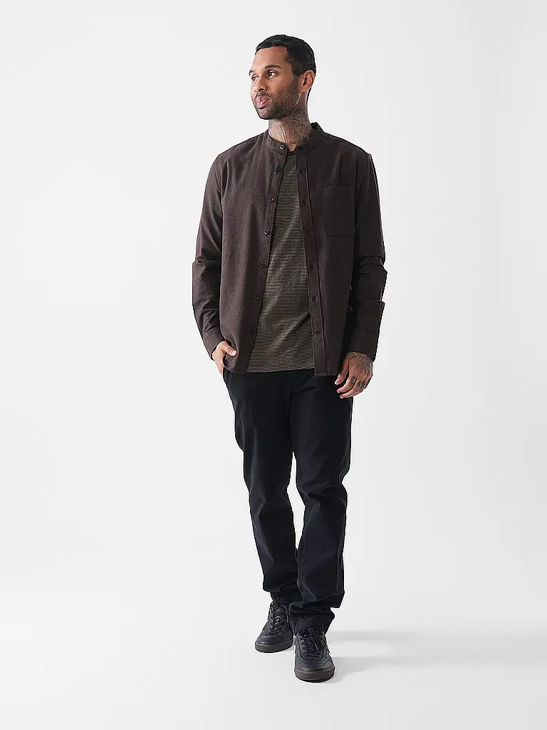 KNOWLEDGE COTTON APPAREL | Flanellhemd  | braun