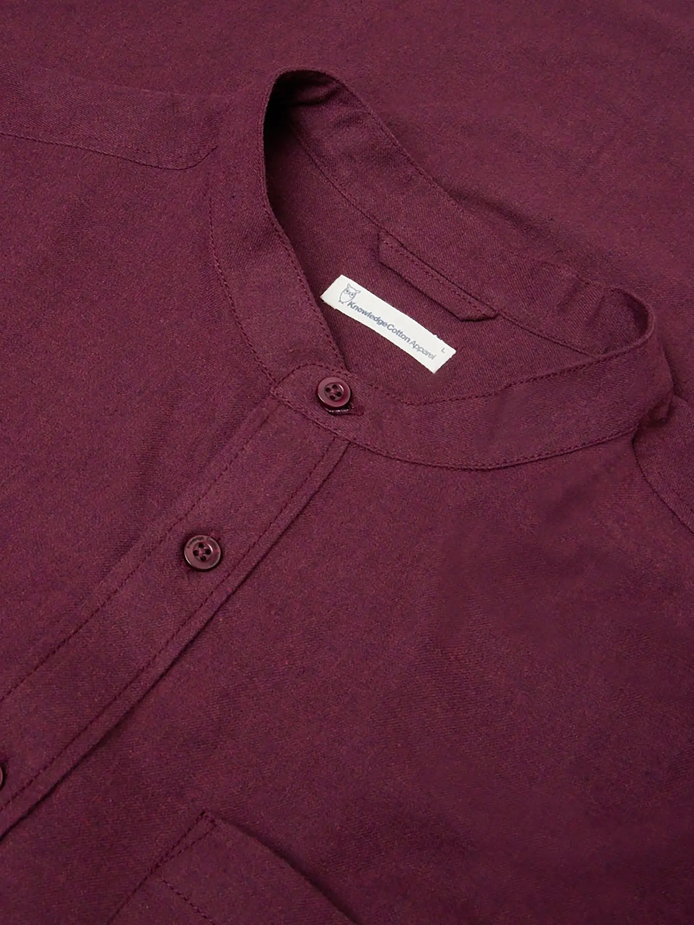 KNOWLEDGE COTTON APPAREL | Flanellhemd  | dunkelrot