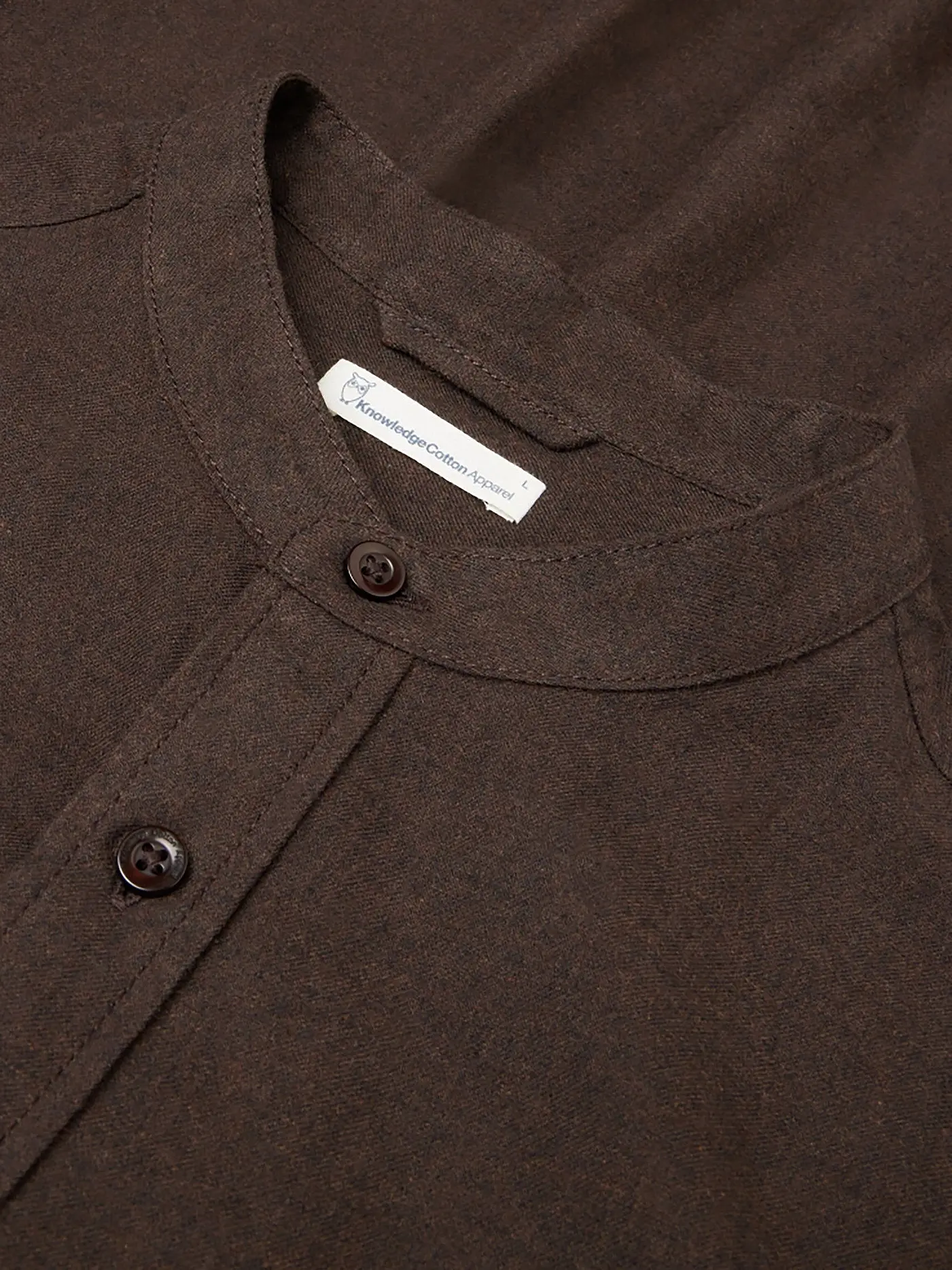 KNOWLEDGE COTTON APPAREL | Flanellhemd  | braun