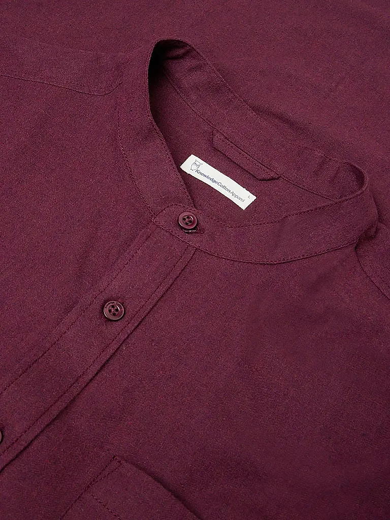 KNOWLEDGE COTTON APPAREL | Flanellhemd  | dunkelrot