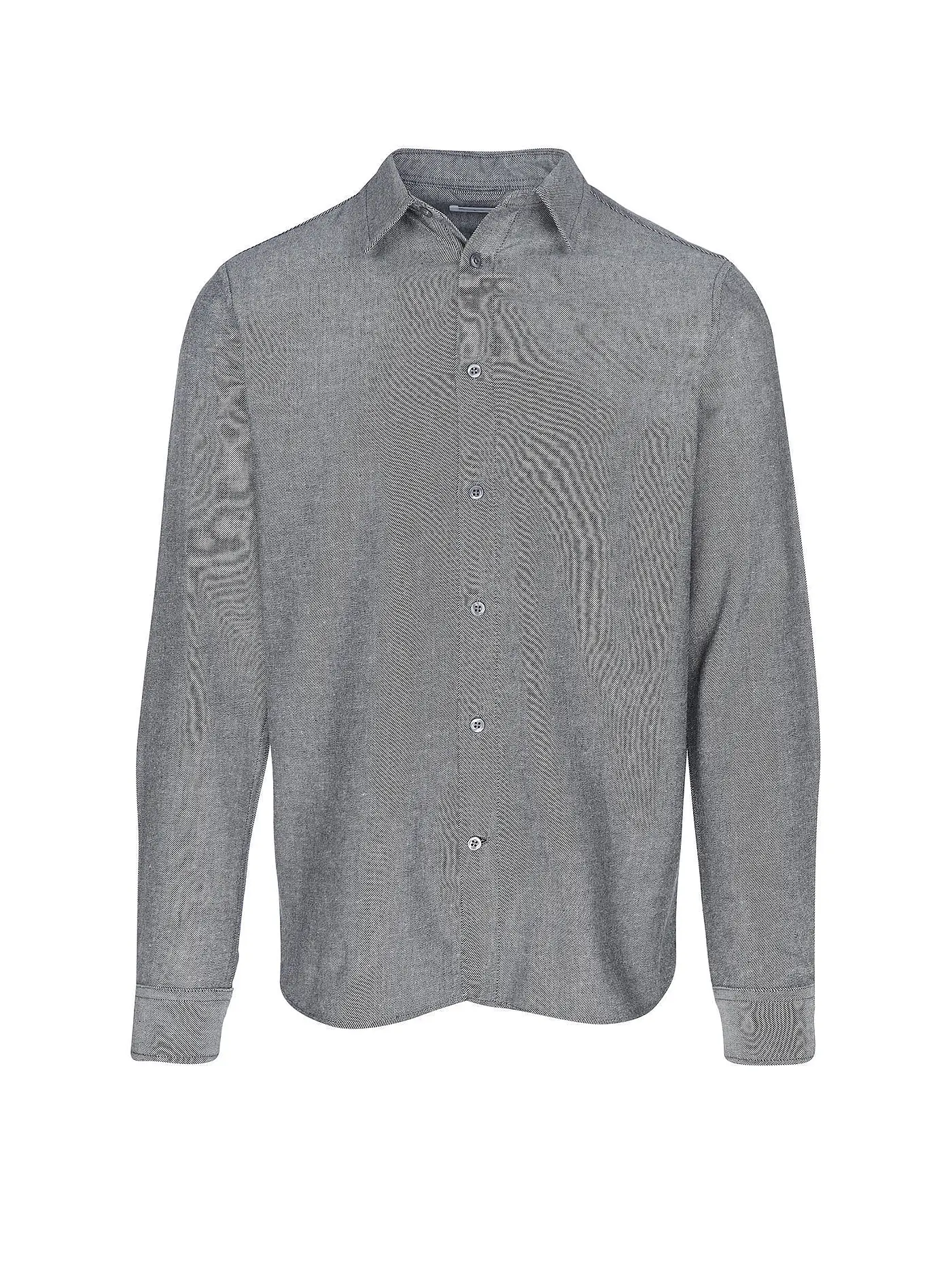 KNOWLEDGE COTTON APPAREL | Flanellhemd Slim Fit | grau