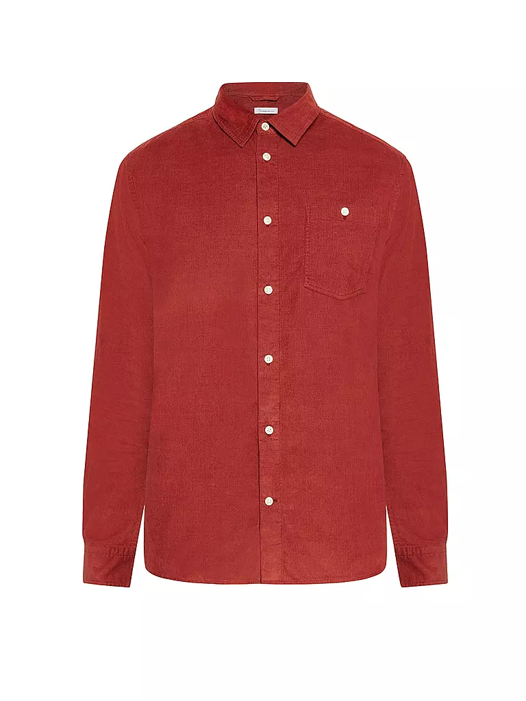 KNOWLEDGE COTTON APPAREL | Hemd Regular Fit  | braun