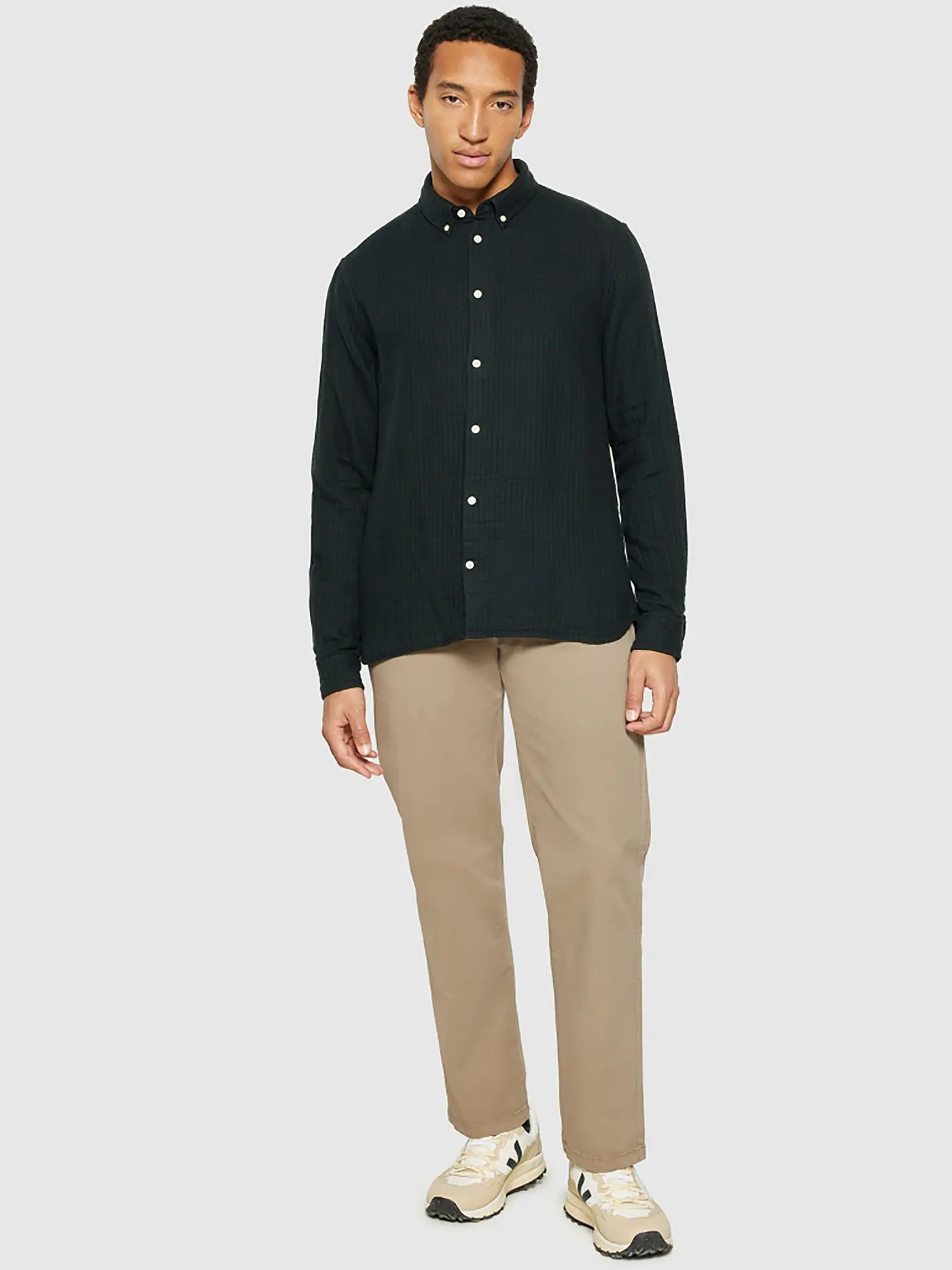 KNOWLEDGE COTTON APPAREL | Hemd Regular Fit  | grün
