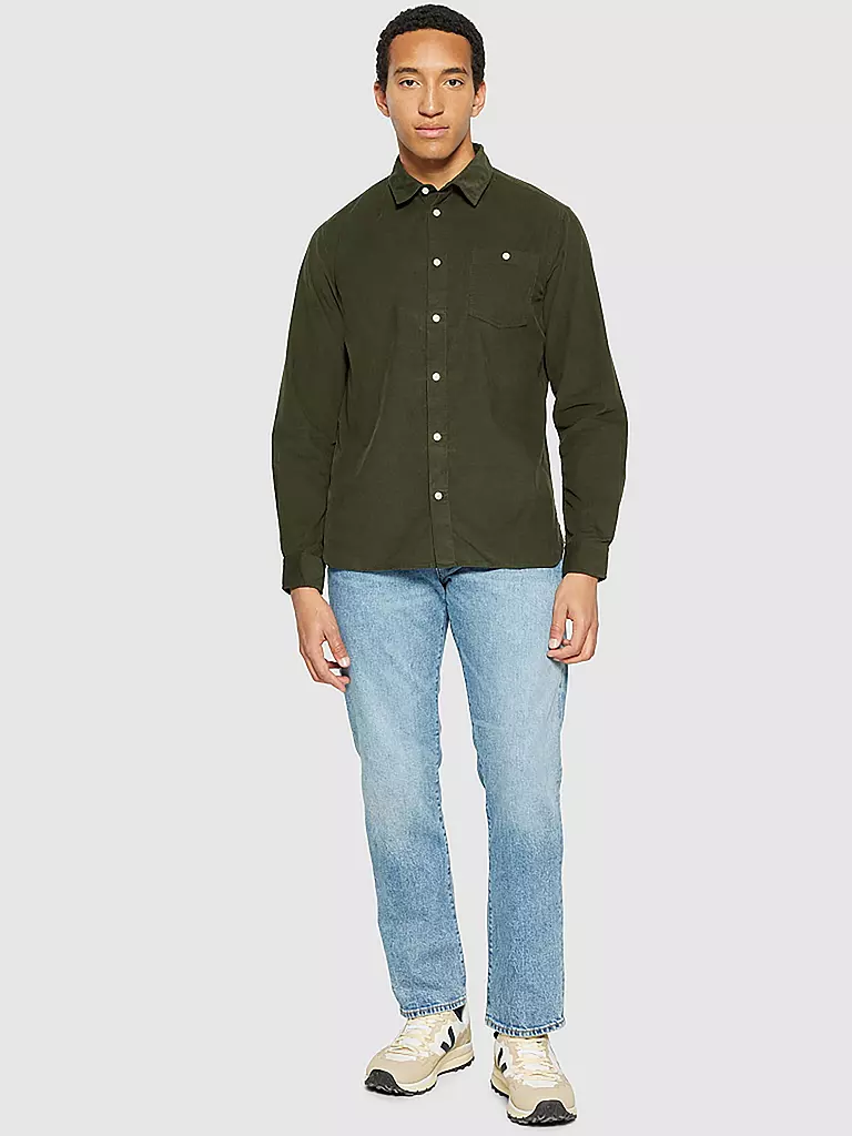 KNOWLEDGE COTTON APPAREL | Hemd Regular Fit  | grün