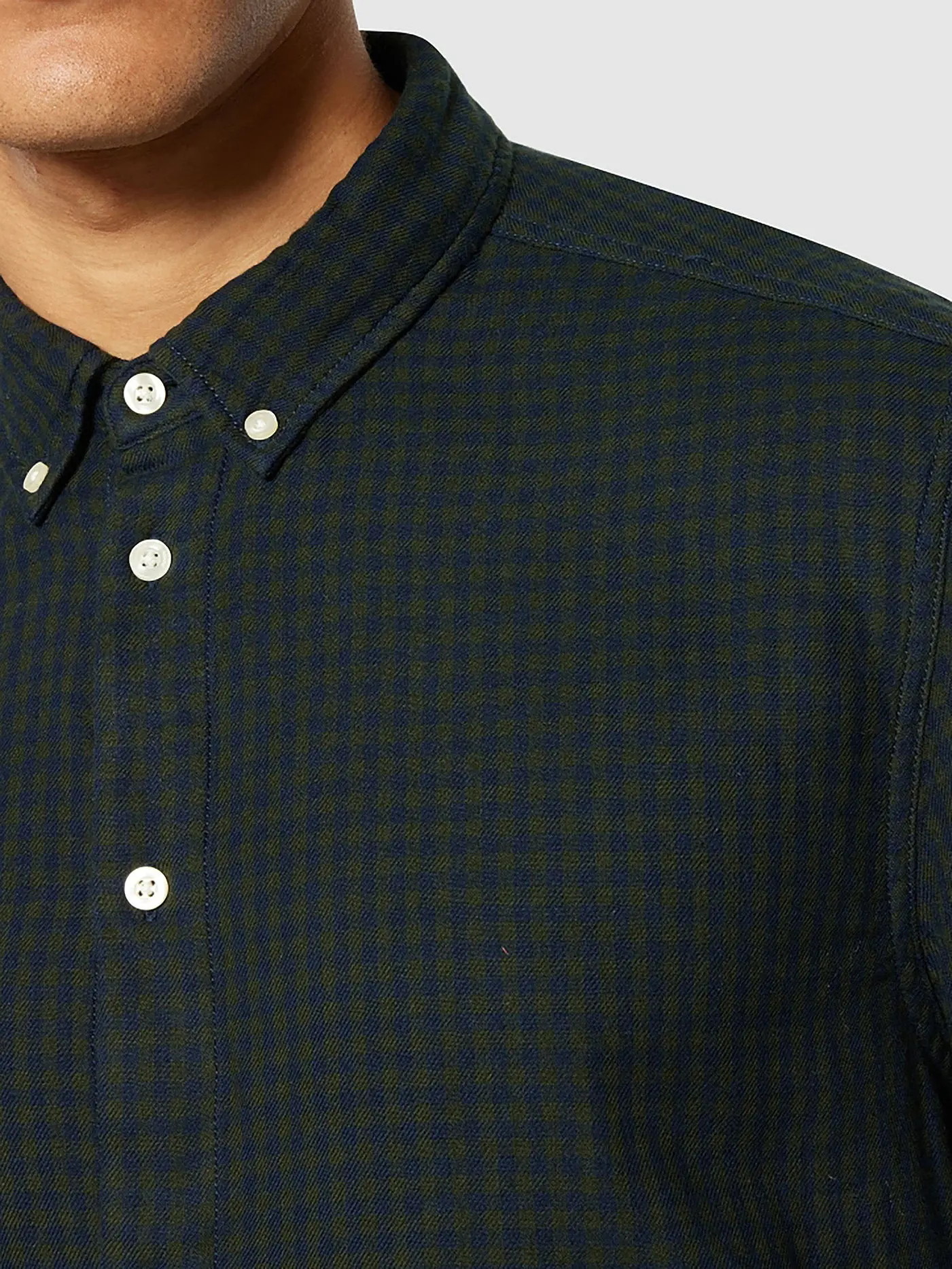 KNOWLEDGE COTTON APPAREL | Hemd Regular Fit  | grün