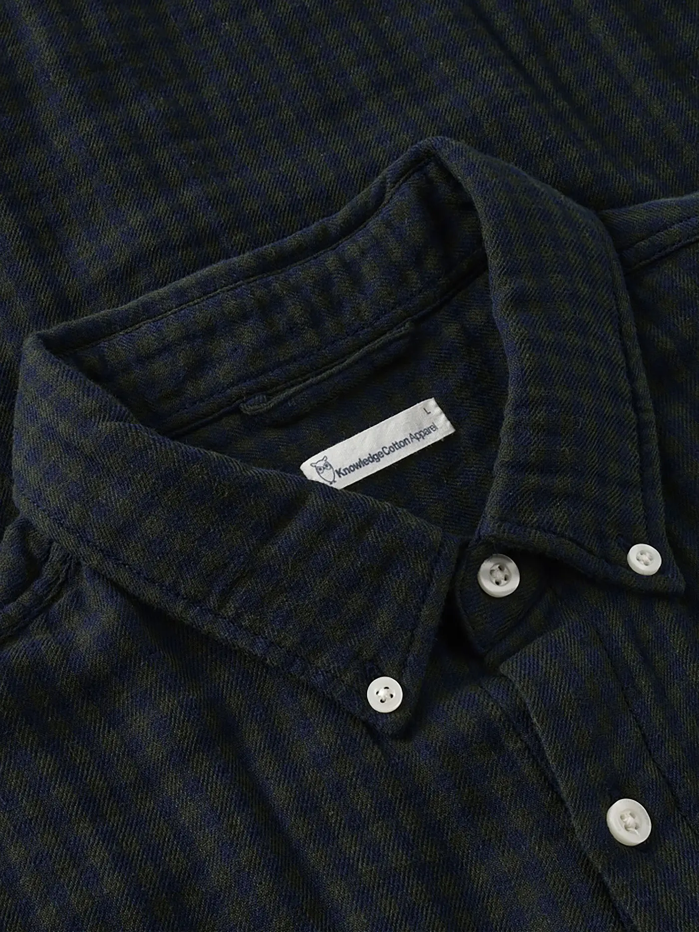 KNOWLEDGE COTTON APPAREL | Hemd Regular Fit  | grün