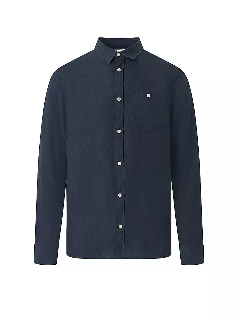 KNOWLEDGE COTTON APPAREL | Leinenhemd  Regular Fit  | blau