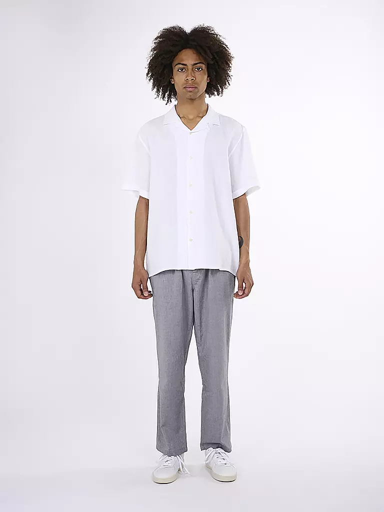 KNOWLEDGE COTTON APPAREL | Leinenhemd Regular Fit  | weiss