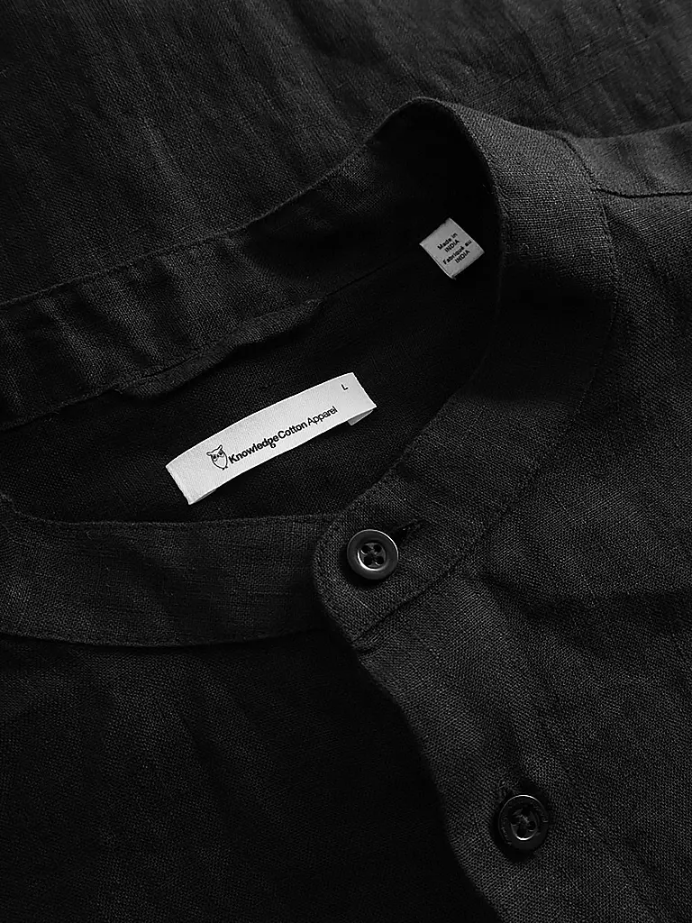 KNOWLEDGE COTTON APPAREL | Leinenhemd | schwarz