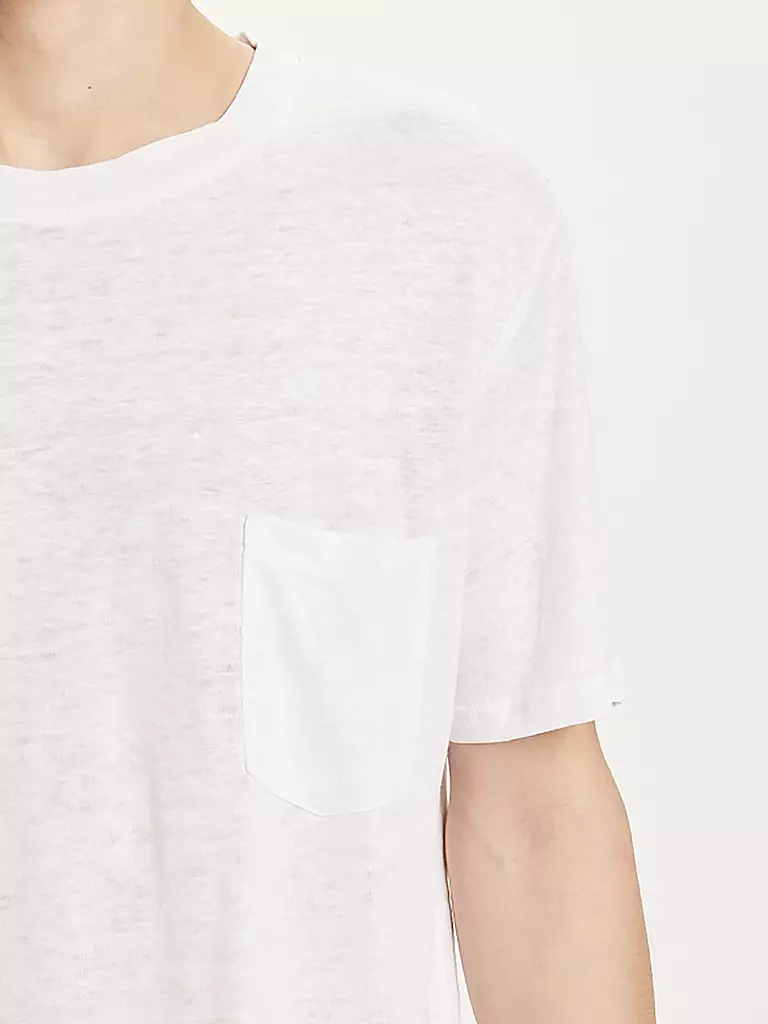 KNOWLEDGE COTTON APPAREL | Leinenshirt  | weiss