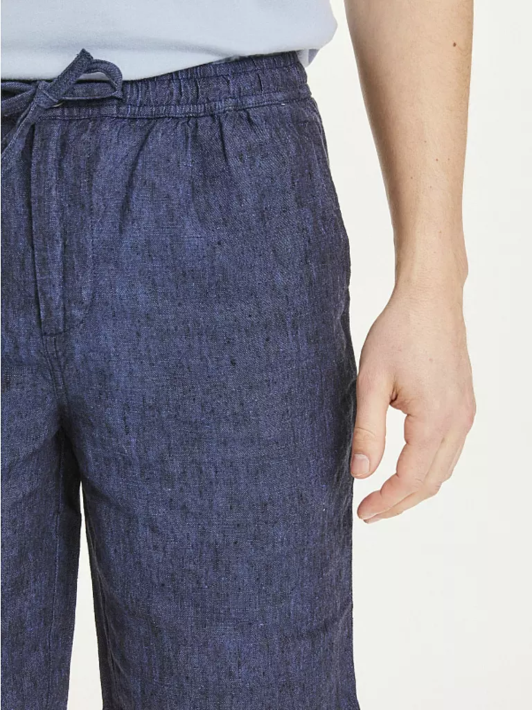 KNOWLEDGE COTTON APPAREL | Leinenshorts Birch | blau