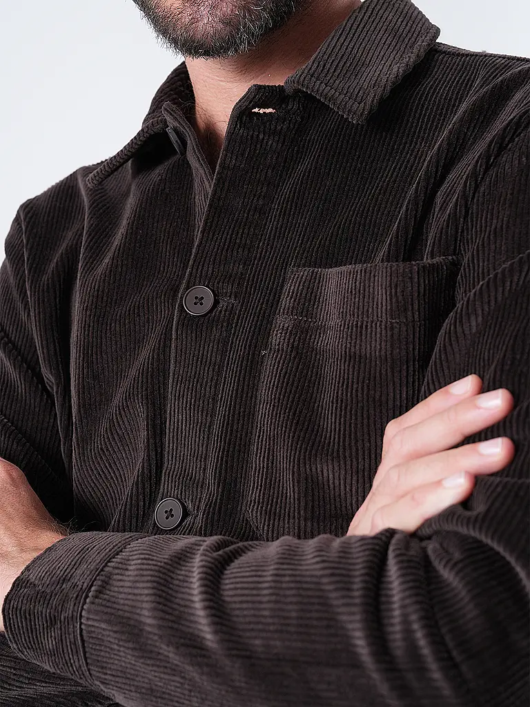 KNOWLEDGE COTTON APPAREL | Overshirt  | Braun