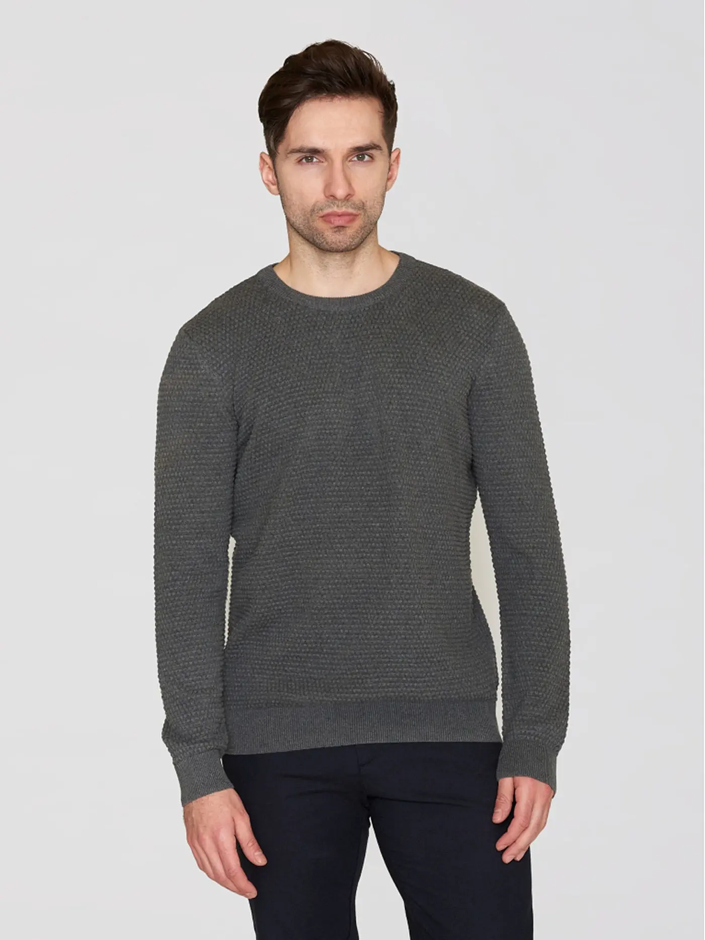 KNOWLEDGE COTTON APPAREL | Pullover VAGN | grau
