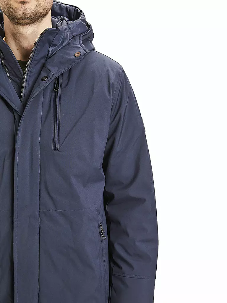 KNOWLEDGE COTTON APPAREL | Softshell Parka | blau