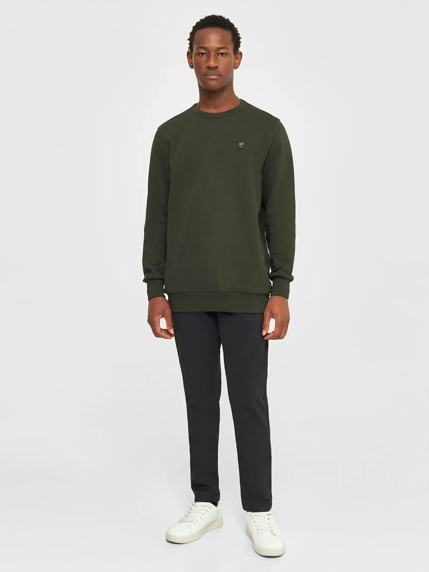 KNOWLEDGE COTTON APPAREL | Sweater ERIK | dunkelgrün