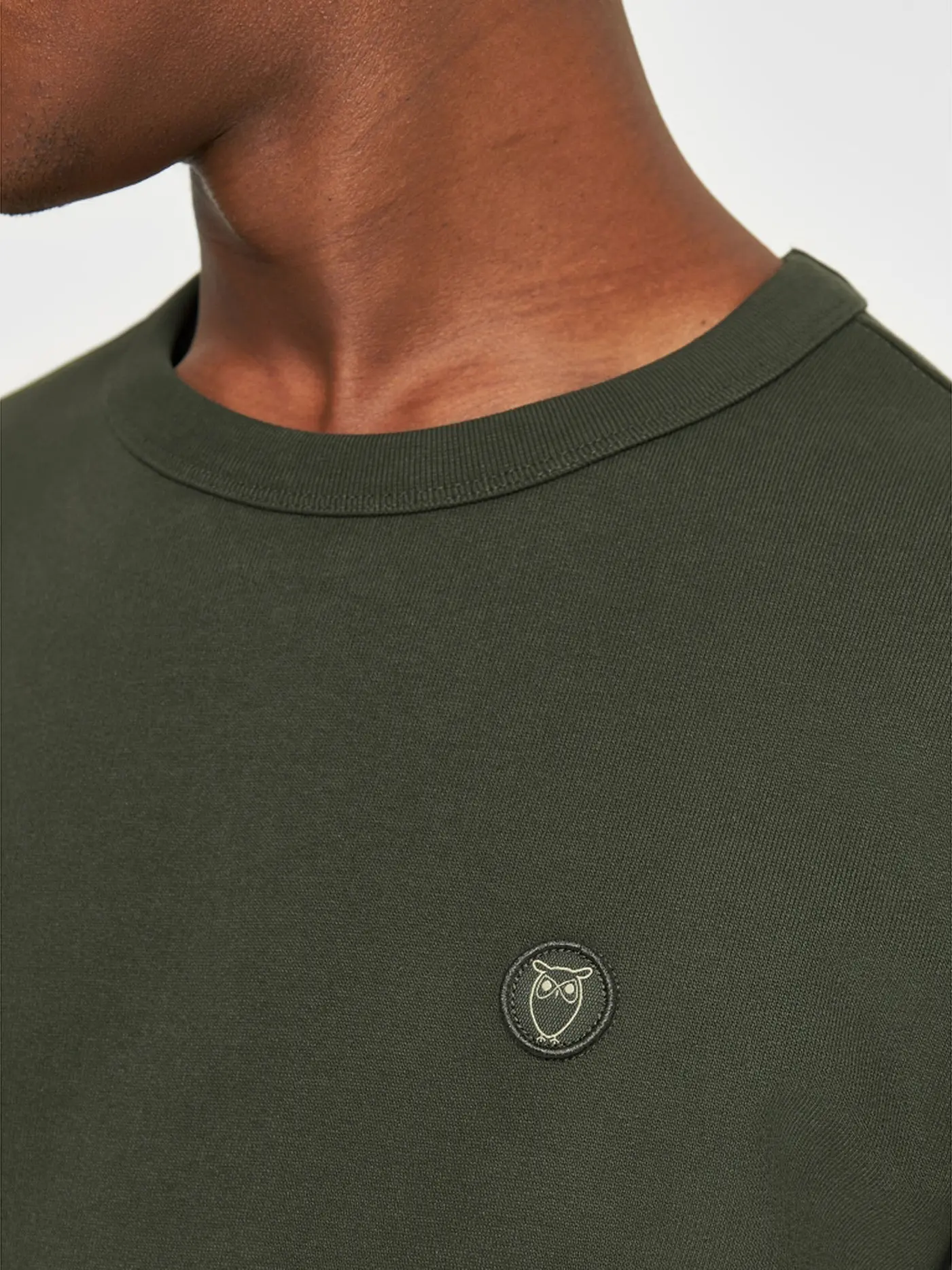 KNOWLEDGE COTTON APPAREL | Sweater ERIK | dunkelgrün