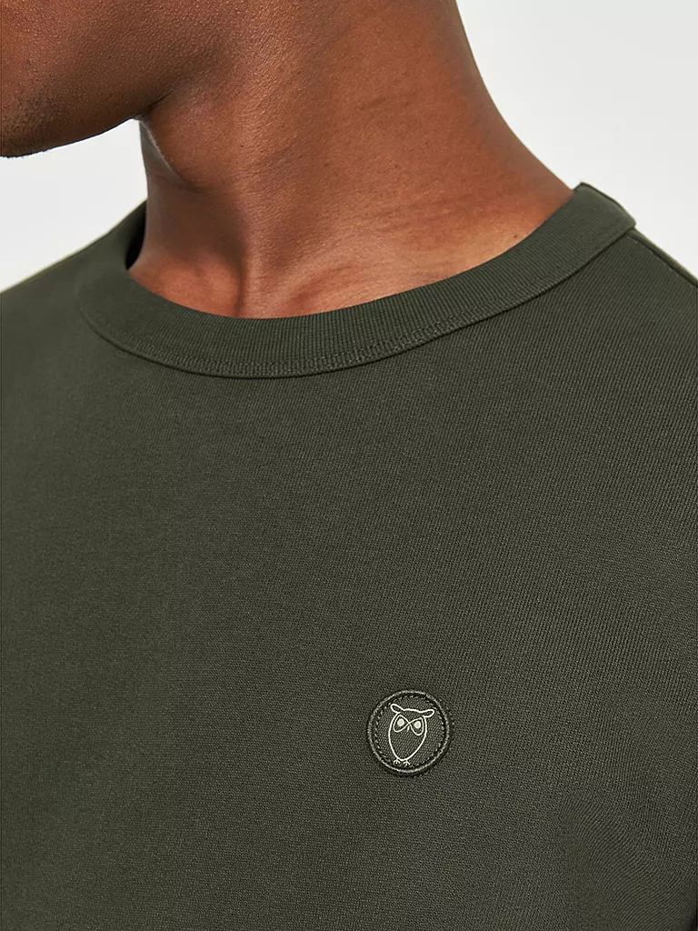 KNOWLEDGE COTTON APPAREL | Sweater ERIK | dunkelgrün