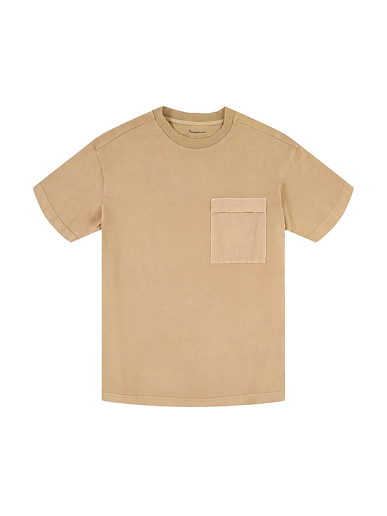 KNOWLEDGE COTTON APPAREL | T Shirt Aspen  | beige