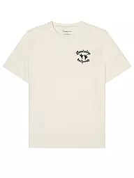 KNOWLEDGE COTTON APPAREL | T-Shirt  | creme