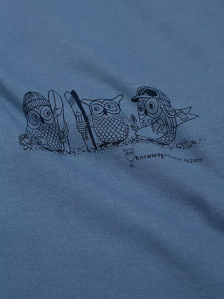 KNOWLEDGE COTTON APPAREL | T-Shirt  | hellblau