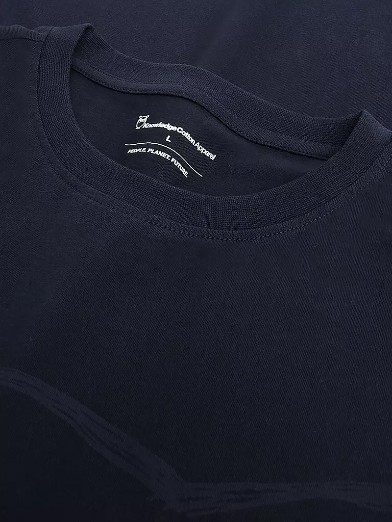 KNOWLEDGE COTTON APPAREL | T-Shirt BIG OWL | olive