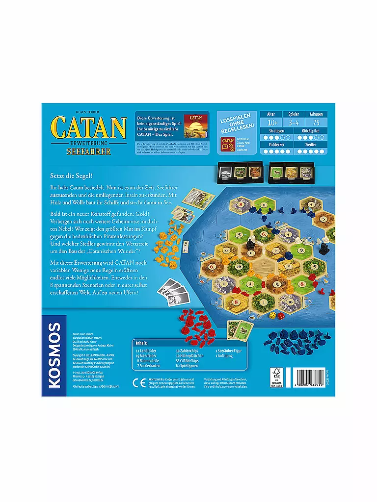 KOSMOS | Brettspiel - CATAN - Erweiterung - Seefahrer | keine Farbe