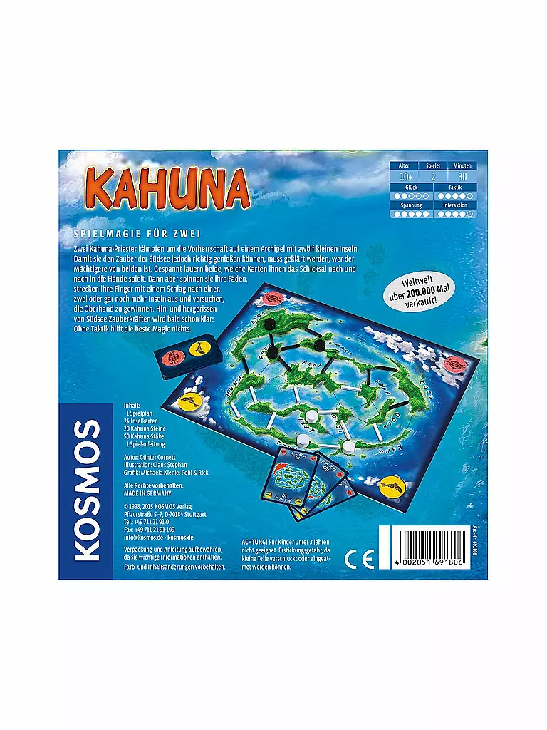 KOSMOS | Brettspiel -Kahuna  | keine Farbe