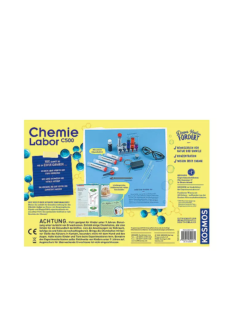 KOSMOS | Chemielabor C500 Starter-Set | keine Farbe