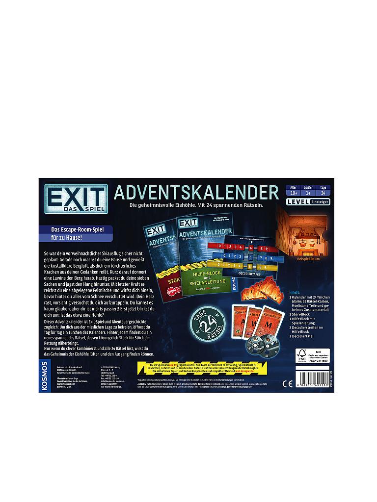 KOSMOS | EXIT - DAS SPIEL ADVENTSKALENDER - Die geheimnisvolle Eishöhle | keine Farbe