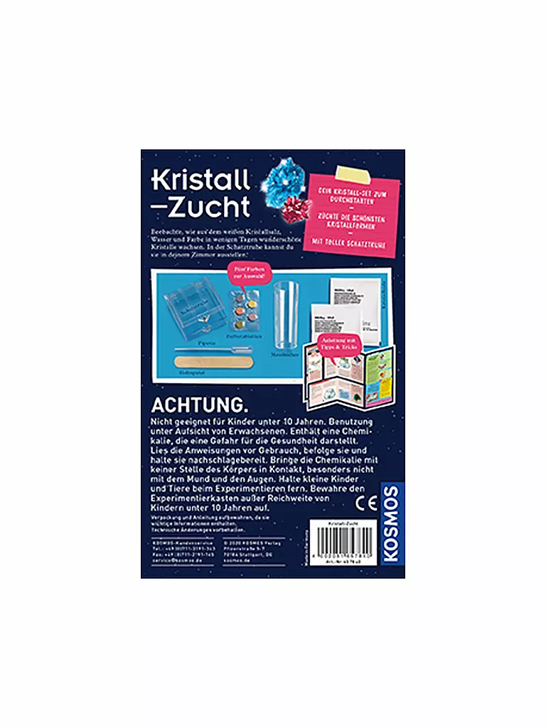 KOSMOS | Kristall-Zucht - Lass funkelnde Kristalle wachsen | keine Farbe