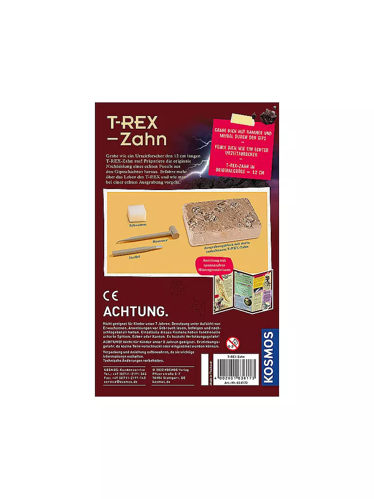 KOSMOS | T-Rex - Zahn | keine Farbe