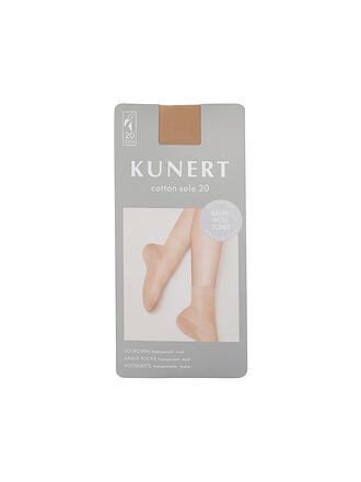 KUNERT | Söckchen COTTON SOLE 20 DEN crystal