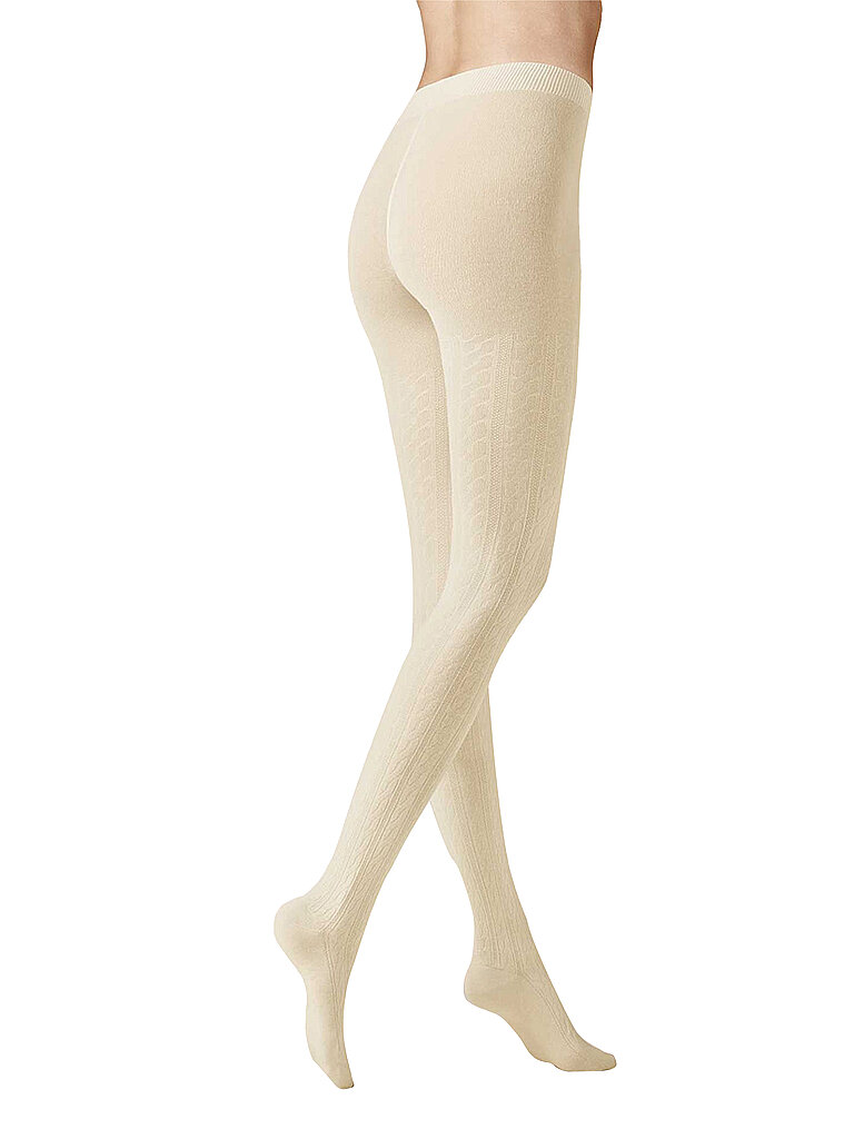 KUNERT Strickstrumpfhose WINTER DREAMS winterweiss creme | S