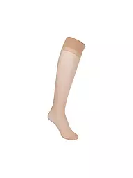 KUNERT | Kniestrümpfe Satin 40 den puder | beige