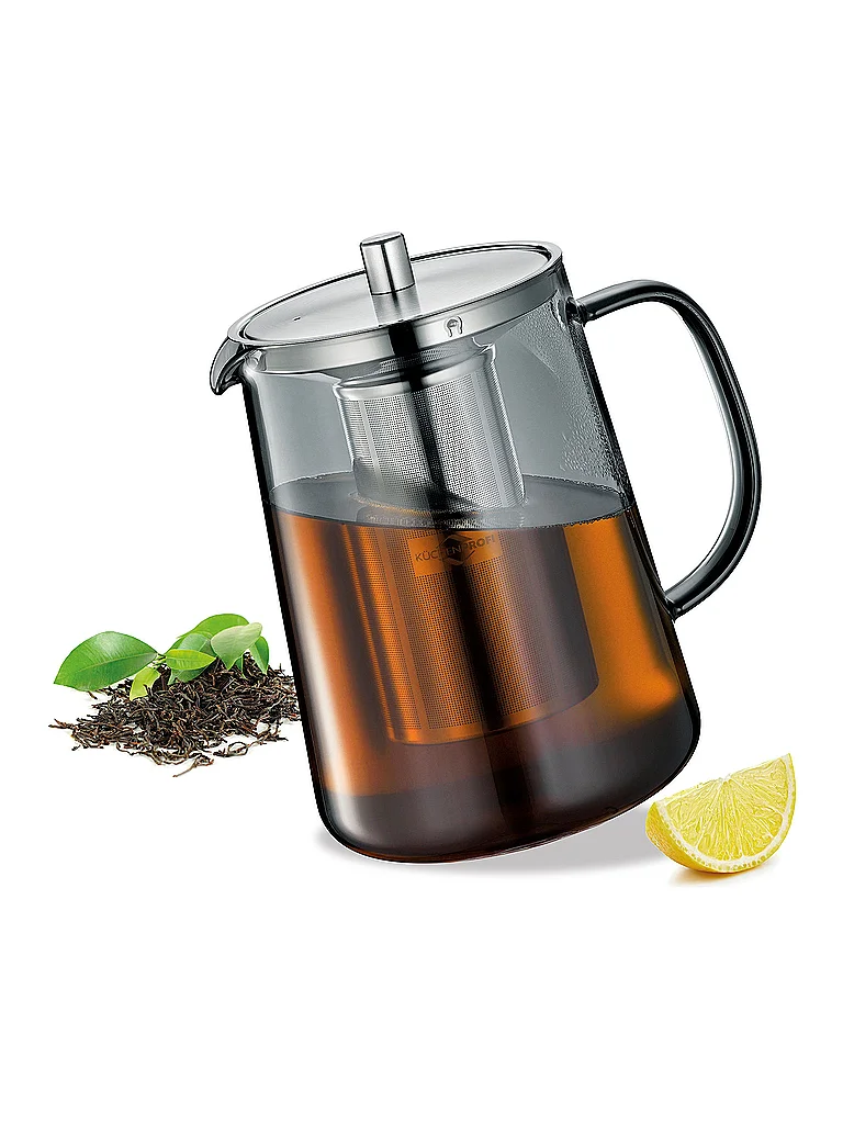 KÜCHENPROFI Teekanne ASSAM 1,2l Glas/Grau  grau