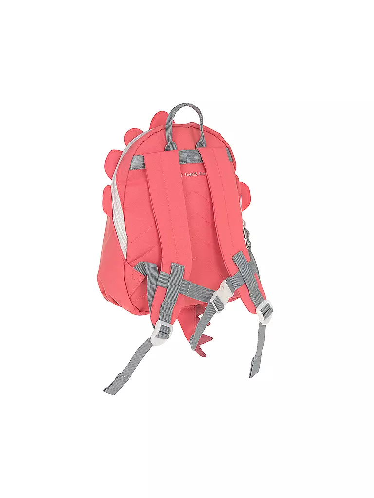 LÄSSIG | Kindergarten Rucksack Tiny About Friends Dino Rose | rot