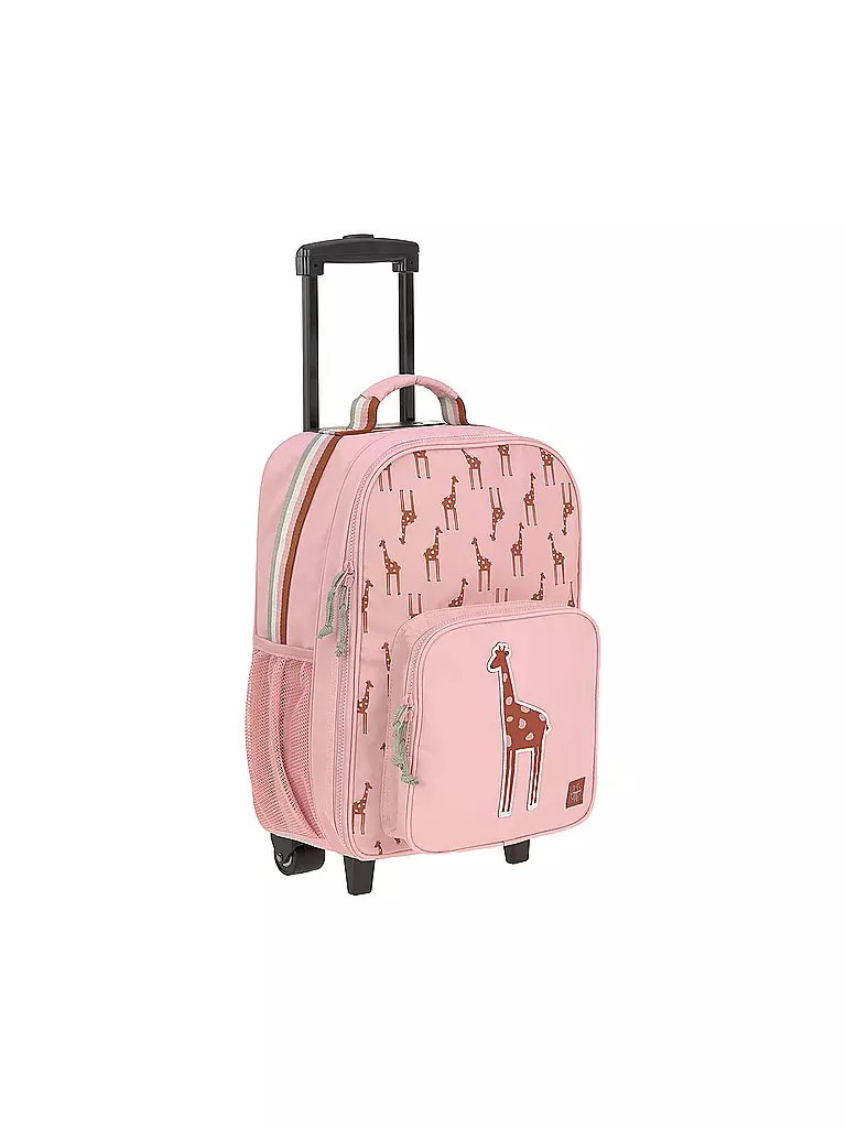 LÄSSIG | Kinderkoffer - Trolley Safari Giraffe | rosa